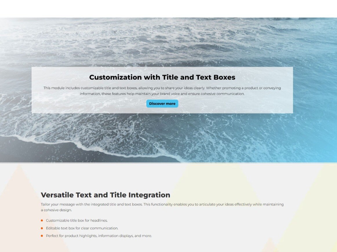 Versatile Text and Title Integration