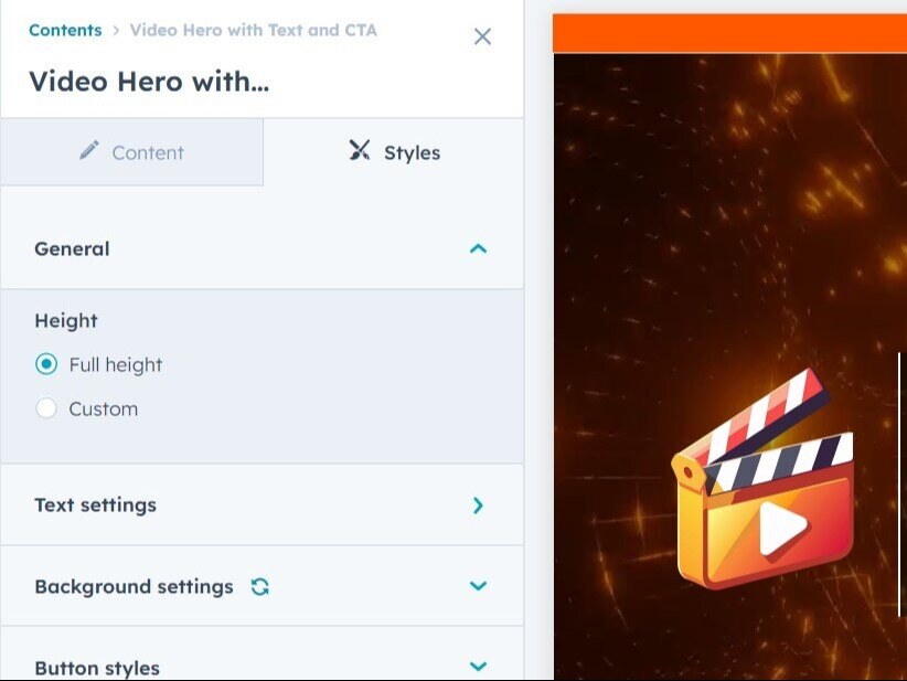 Customizable height